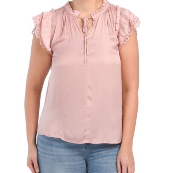 NWT Adyson Parker in pink blush size 1X blouse - Picture 1 of 6